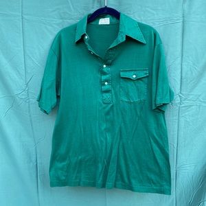 Vintage green Hathaway golf classic polo shirt size L